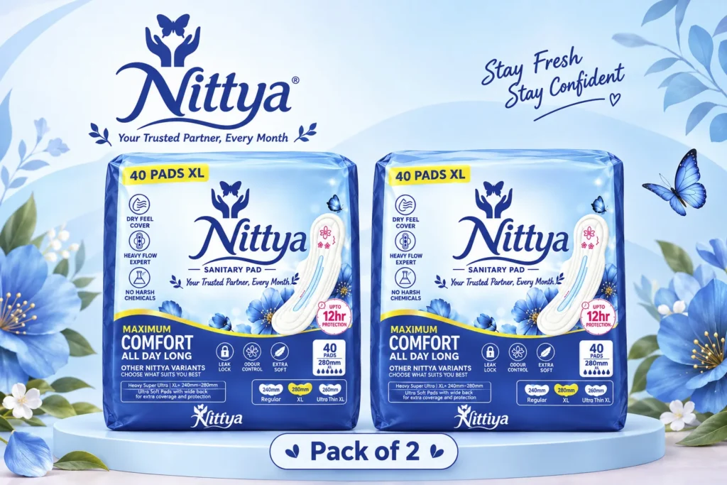 Nittya XL Sanitary Pad · 40 Pads × 2