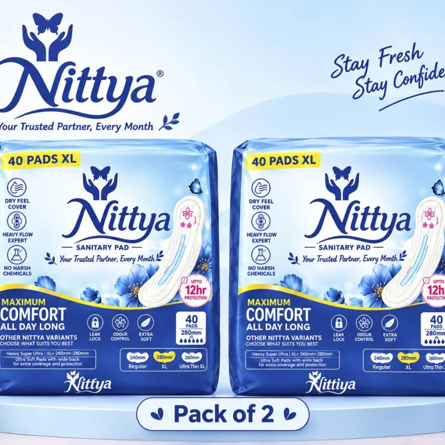 Nittya XL Sanitary Pad · 40 Pads × 2