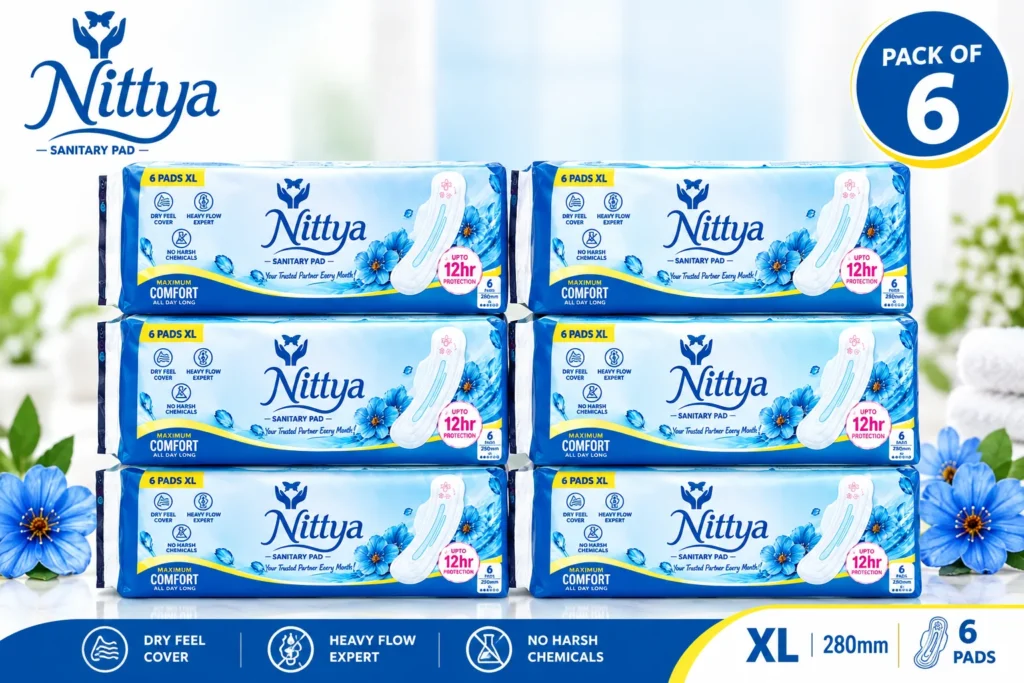 Nittya XL Sanitary Pad · 6 Pads × 6