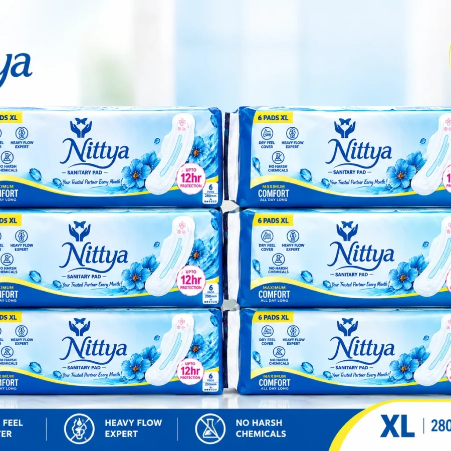 Nittya XL Sanitary Pad · 6 Pads × 6